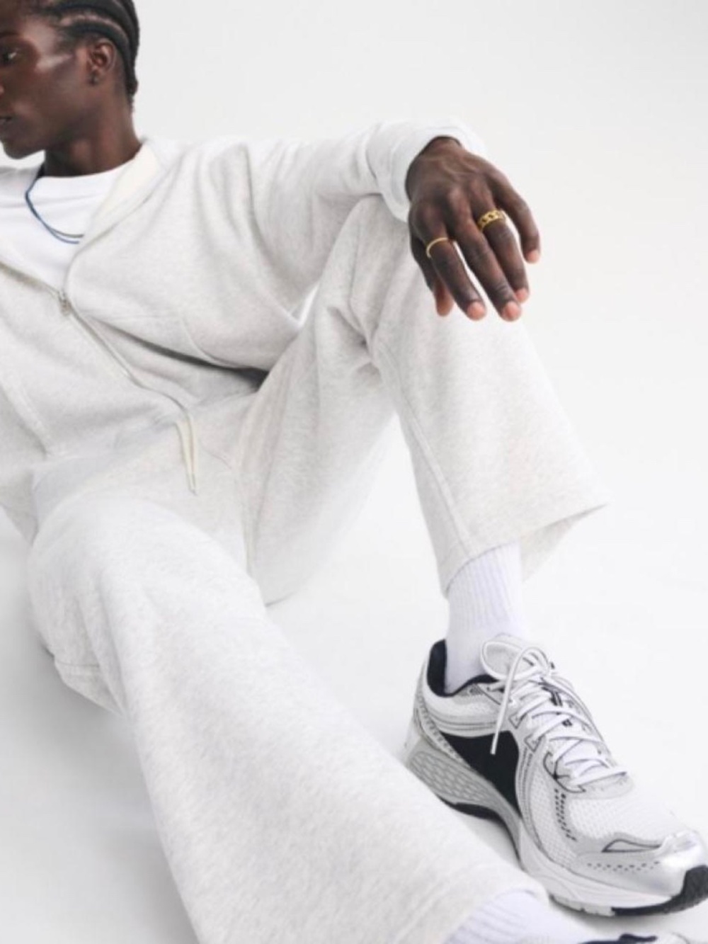 essential straight open-hem sweatpants